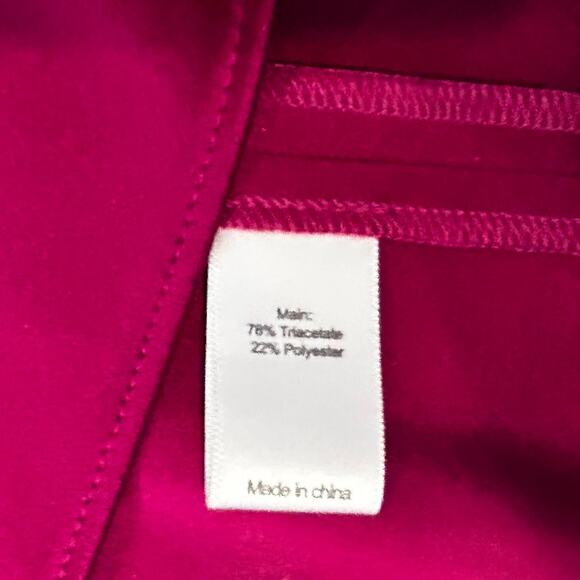 St John Liquid Satin Cap Sleeve Cocktail Dress Boysenberry 10 - Picture 5 of 10